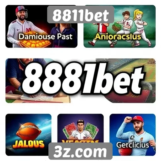 Variedade de jogos disponíveis no 8811bet